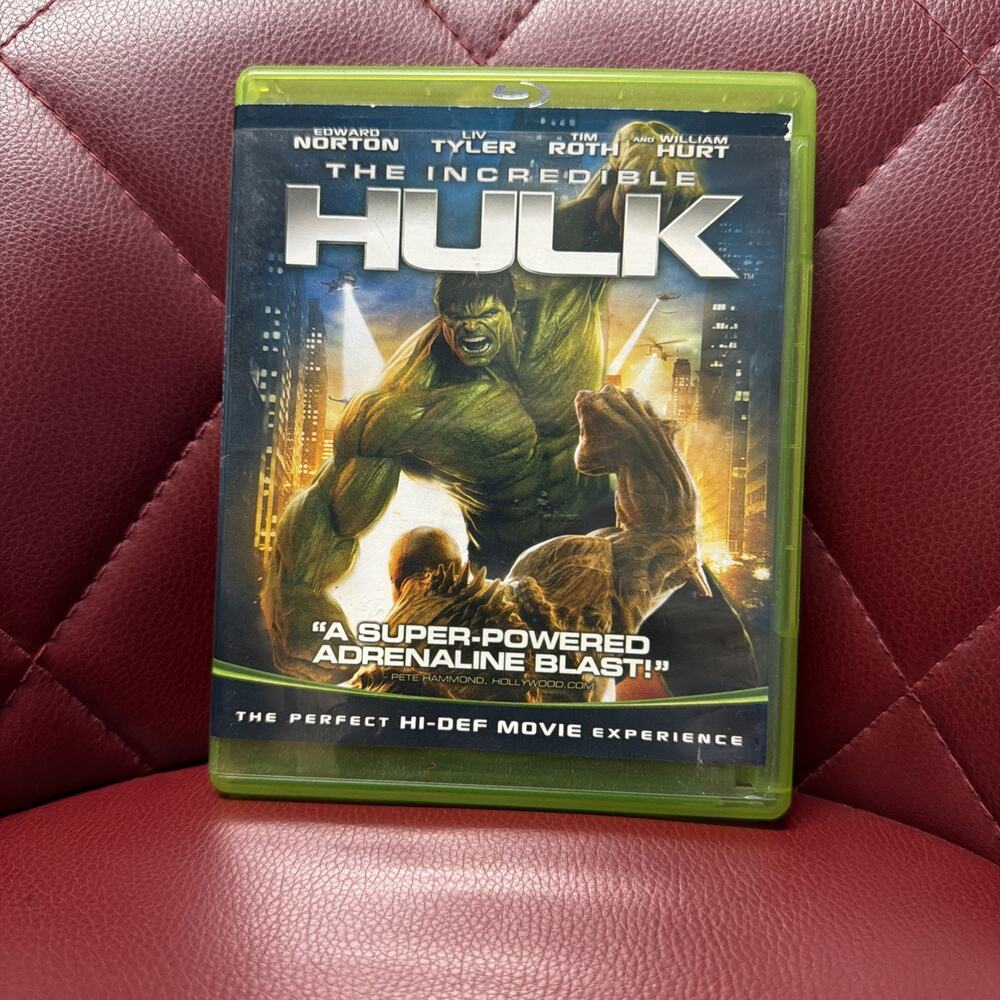 Incredible Hulk (Blu-ray, 2008) With Lenticular Slipcover Limited Edition